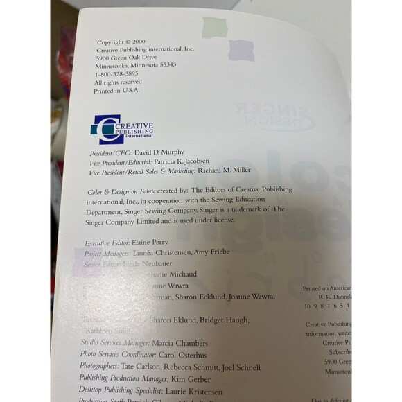 Book Color and Design on Fabric by Singer - Picture 3 of 7